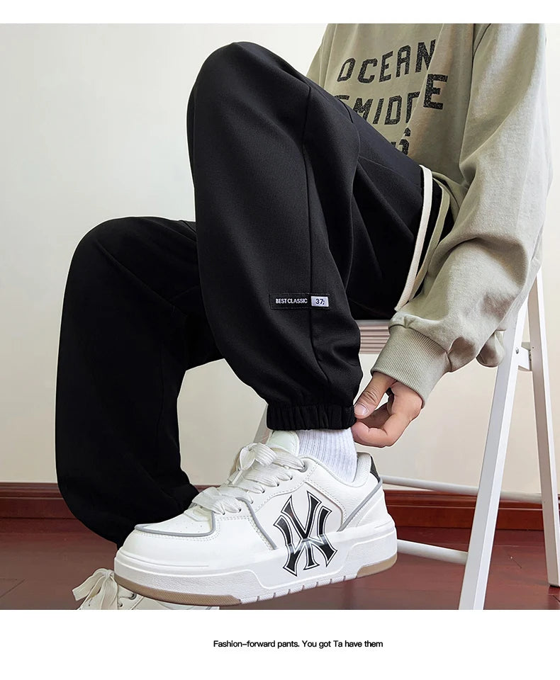 HEARUJOY  -  Men's New Fashionable Versatile Sports Leisure Straight Leg Pants Outdoor High-quality Sports Trend Comfortable Breathable Pants