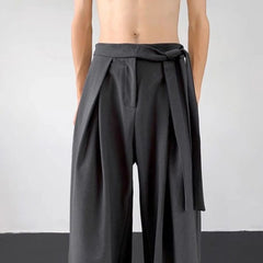 HEARUJOY  -  Mens Y2k Japanese Belt Casual Trousers Streetwear Daily Niche Personality Versatile Comfortable Straight Pants