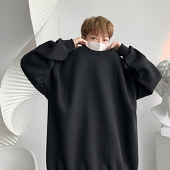 HEARUJOY  -  Autumn Men Casual Sweatshirts Harajuku Printed Men Oversized Hoodies Korean Man Casual Loose Pullovers
