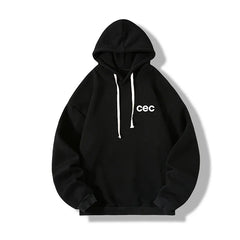 HEARUJOY  -  Men's Oversized Hoodie Off White 5XL Letter Print Hoodies with Hat Over size for Men Man Hoody Casual Wear Male Sweatshirt