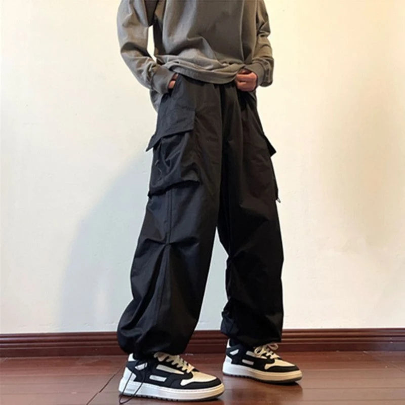 HEARUJOY  -  Spring Summer Multi Pocket Loose Cargo Pants for Men Street Casual Cheapest Y2k Vintage New in High Quality Long Trousers Man