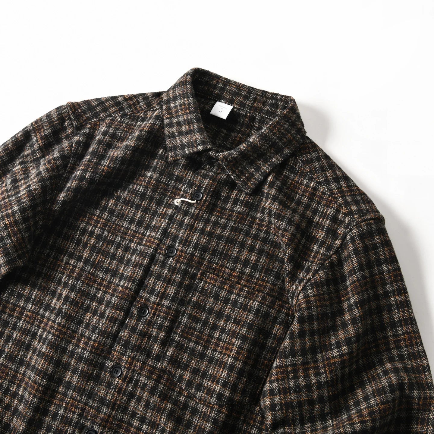 HEARUJOY  -  Autumn Winter American-style Brushed Fleece Skin-friendly Warm Breathable Loose-fit Casual Turn-collar Check Plaid Shirt for Men