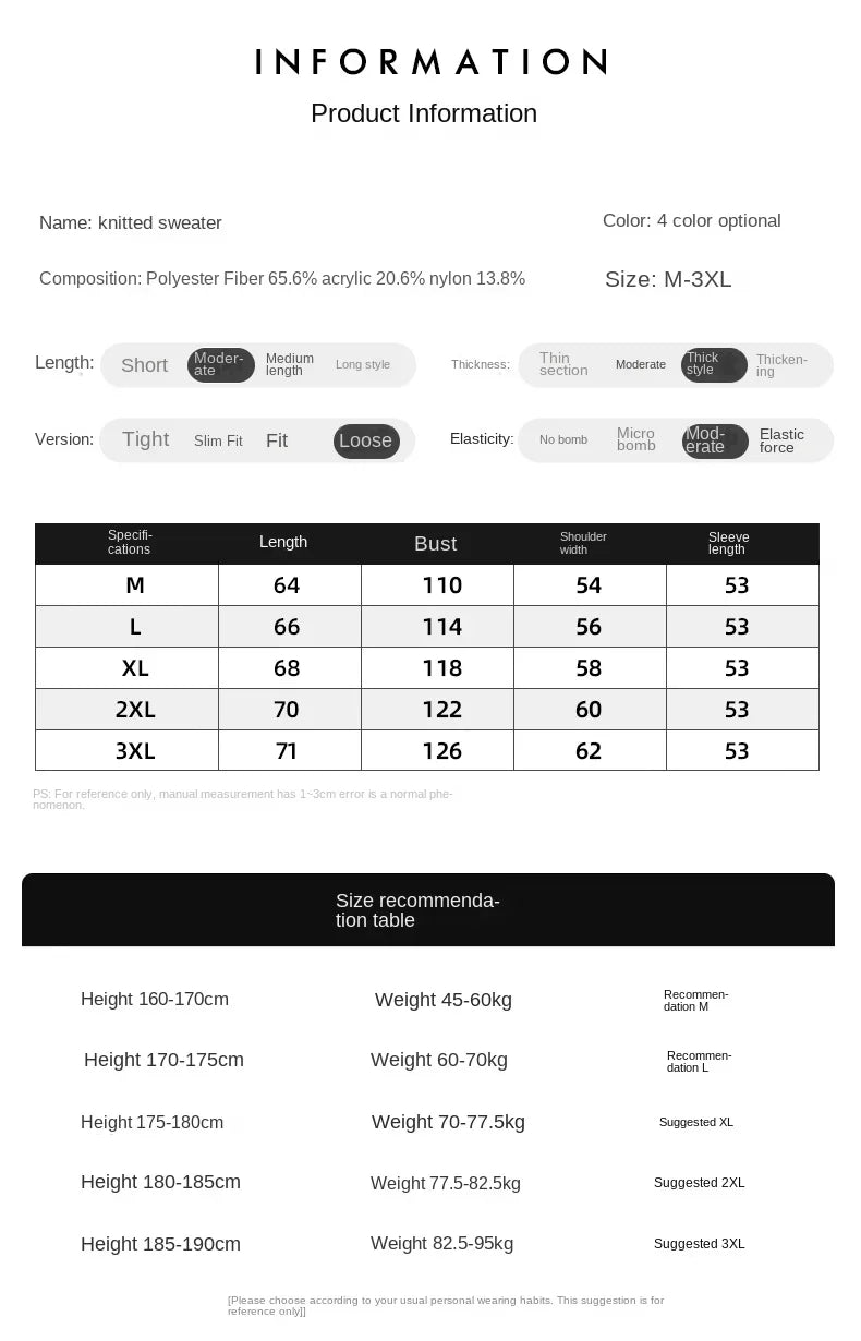 HEARUJOY  -  Autumn Winter New Korean Fashion Trend Versatile Casual Cardigan V-neck Sweater Men's Jacquard Comfortable Breathable Jacket
