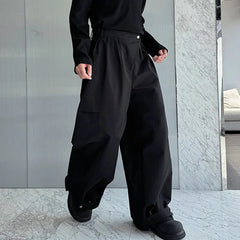 Hearujoy Designers Personalized Pleated Men Overalls Threedimensional Wide Leg Pants Oversize Summer Fashion Trend 9C5963