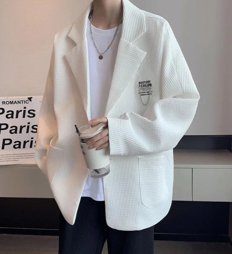 HEARUJOY  -  Party Men's Suit Jackets Oversize Plus Big Size Male Blazer Coat Single Breasted Clothing Fashion 2024 Elegant Premium