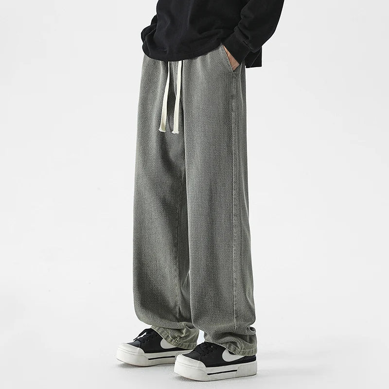 HEARUJOY  -  Men's Outdoor High-quality Casual Pants Are Comfortable Versatile Breathable Fashionable and Trendy Men's Straight Leg Jeans