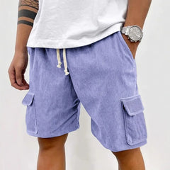 HEARUJOY  -  New Men's Summer Casual Shorts, Beach Vacation Workwear, Large-pocket Loose Shorts