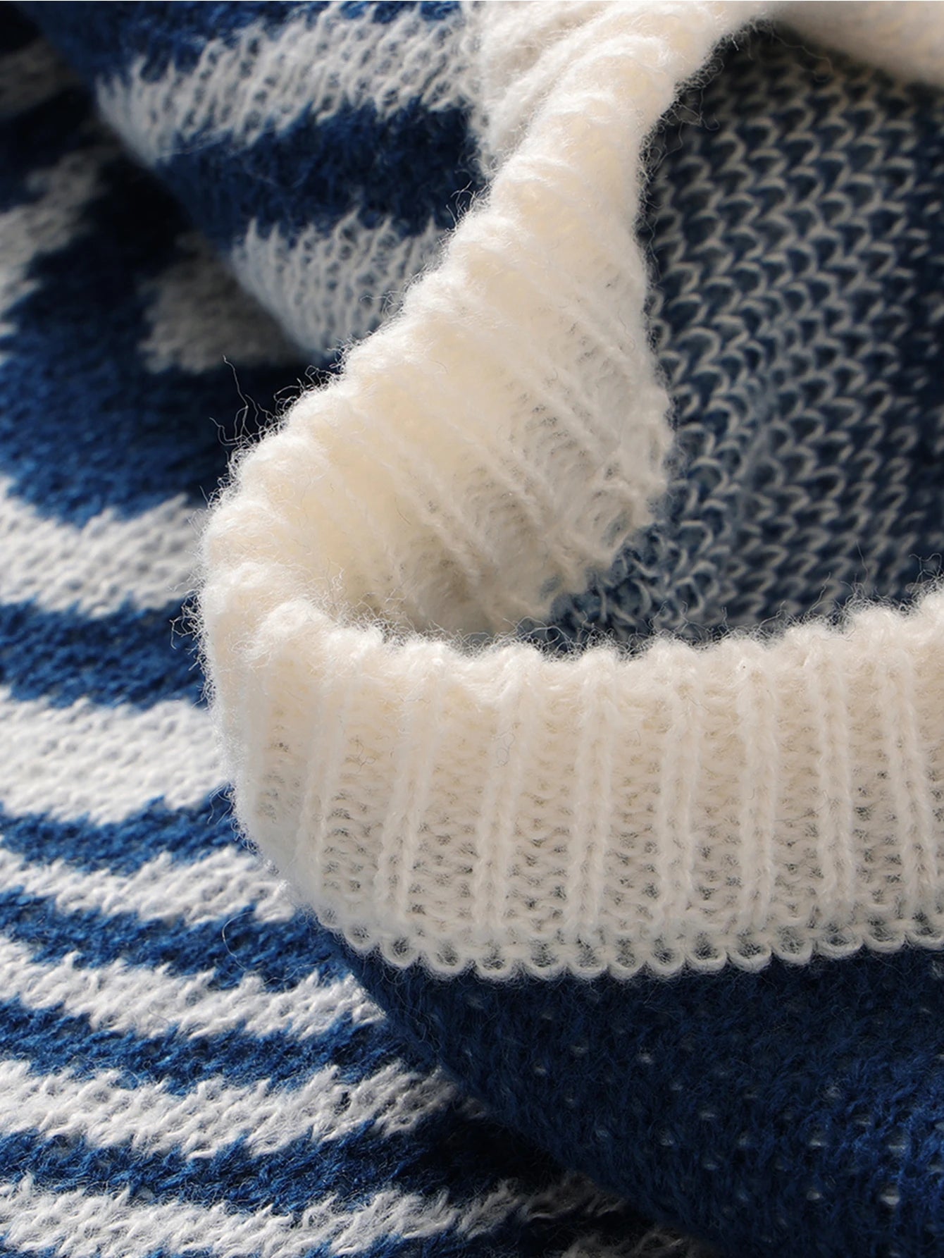 HEARUJOY  -  New Popular Fire Pattern Pullover Ripped Sweater Casual Round Neck Knitted Men's Gift Pullover