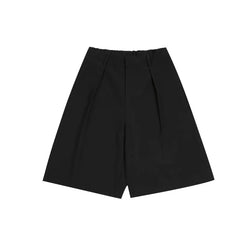 HEARUJOY  -  Summer Suit Shorts Men Fashion Business Casual Dress Shorts Men Streetwear Korean Loose Suit Shorts Mens Office Formal Shorts