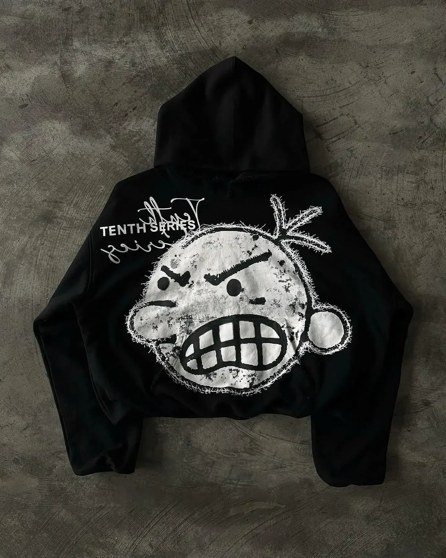 Hearujoy America Harajuku Gothic Zipper Hoodie Y2k Embroidered Spliced Sweater High Street Punk Clothing Loose Retro Top Sweatshirt Women