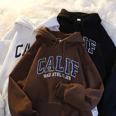 HEARUJOY  -  Urban Street Style Hoodie Matching Set Unisex Couple Sweatshirt Hip Hop Fashion Winter Fall Pullover For Men Women Trendy Loose
