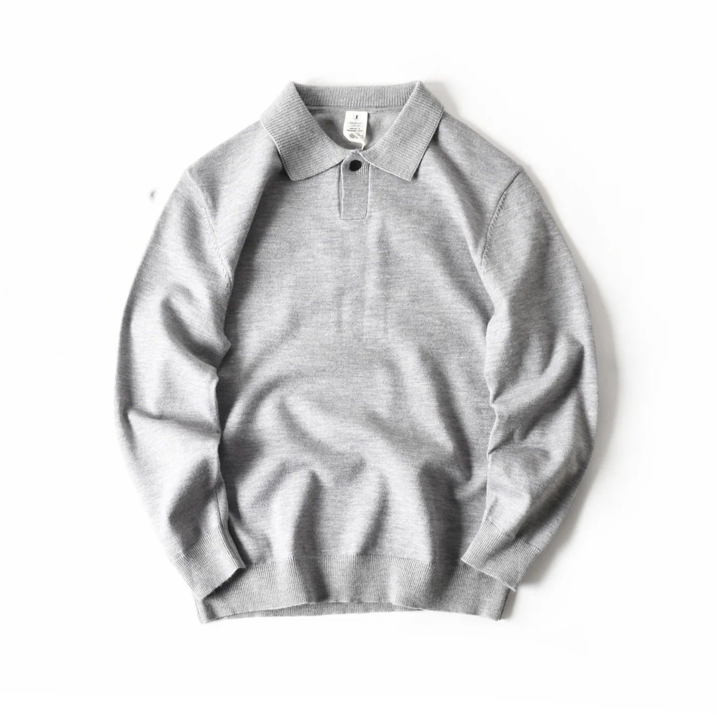 HEARUJOY  -  American-style Soft Skin-friendly Warm Breathable Loose-fit Casual Turn-collar Knitted Sweater for Men Autumn Winter Pullover