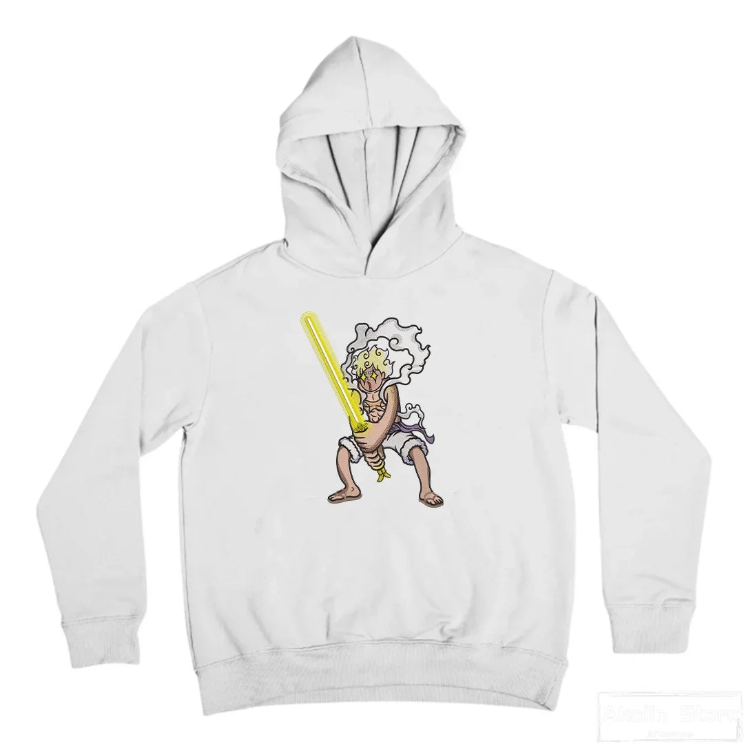 Hearujoy Harajuku Zoro Knife Print Hoodies Anime Streetwear Vintage Oversized Hoodie Y2k Top Ootd Sweatshirt Tracksuit Women Men Clothing