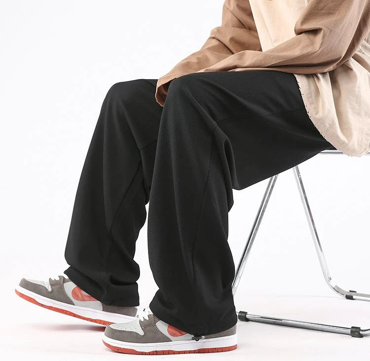 HEARUJOY  -  Trousers Wide Leg Man Sports Pants Retro Korean High Quality Cool Casual Harajuku Clearance Sale Y2k Oversize Sweatpants for Men