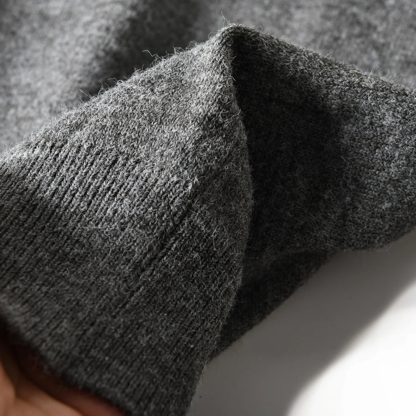 HEARUJOY  -  American-style Soft Skin-friendly Warm Breathable Loose-fit Casual Turn-collar Knitted Sweater for Men Autumn Winter Pullover