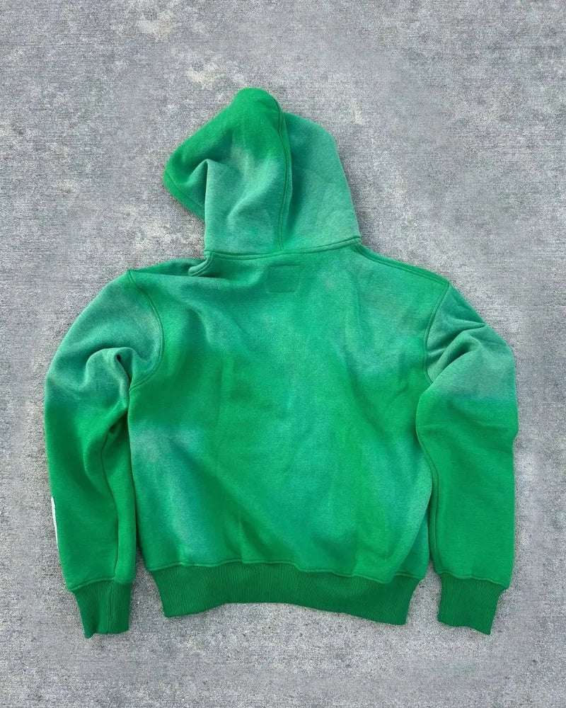 Hearujoy Hip hop punk street wear men zipper hoodie matching color patterned jacket Harajuku Gothic retro trend women sweatshirt