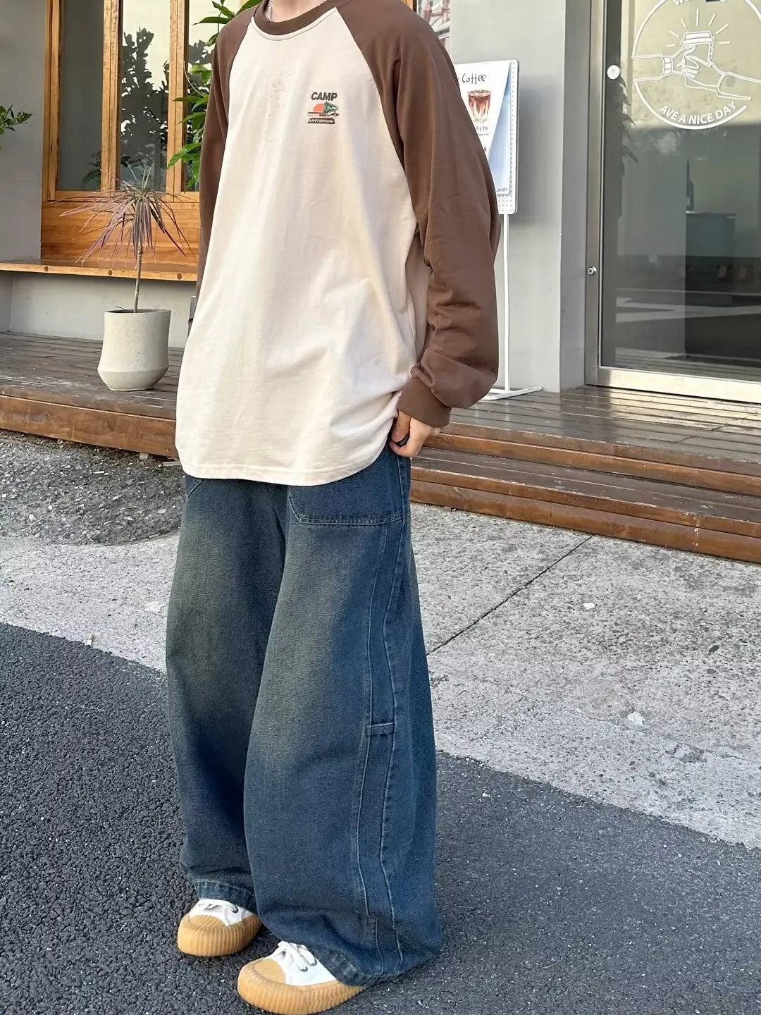 Hearujoy New Streetwear Oversize Jeans Cargo Pants Loose Wide Leg Pants Solid Color Japanese Harajuku Casual Denim Pants Plus Size 5xl