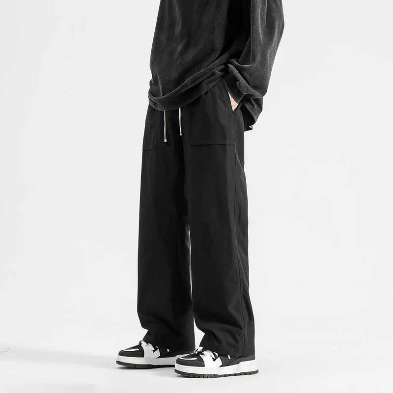 HEARUJOY  -  Harem Jogger Pants Men Streetwear Cargo Pants Hip Hop Ribbons Casual Mens Pants Ankle-length Men Trousers Ankle-length