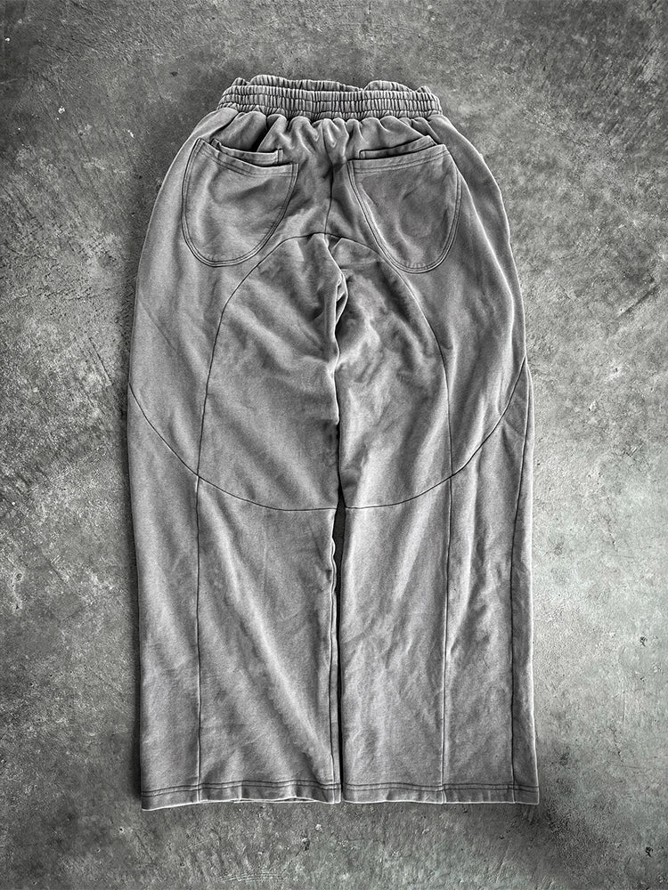 HEARUJOY  -  Outdoor Casual Men's Loose Sweatpants 2025 Autumn Y2K Style Double Waist Drawstring Straight Pants For Men Hip Hop Baggy Pants