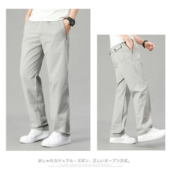 HEARUJOY  -  5XL 6XL Big Size 100% Cotton Men's Cargo Pants Casual Loose Straight Pants Cotton Long Trousers Zipper Pockets Jogger Pants Men