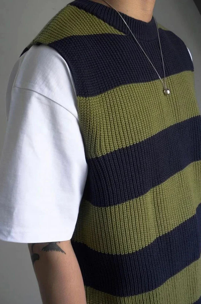 HEARUJOY  -  Waistcoat Sleeveless Long Sweater Man V Neck Knit Vests for Men Korean Popular Clothes Cheap Knitwear Cashmere Elegant Smooth