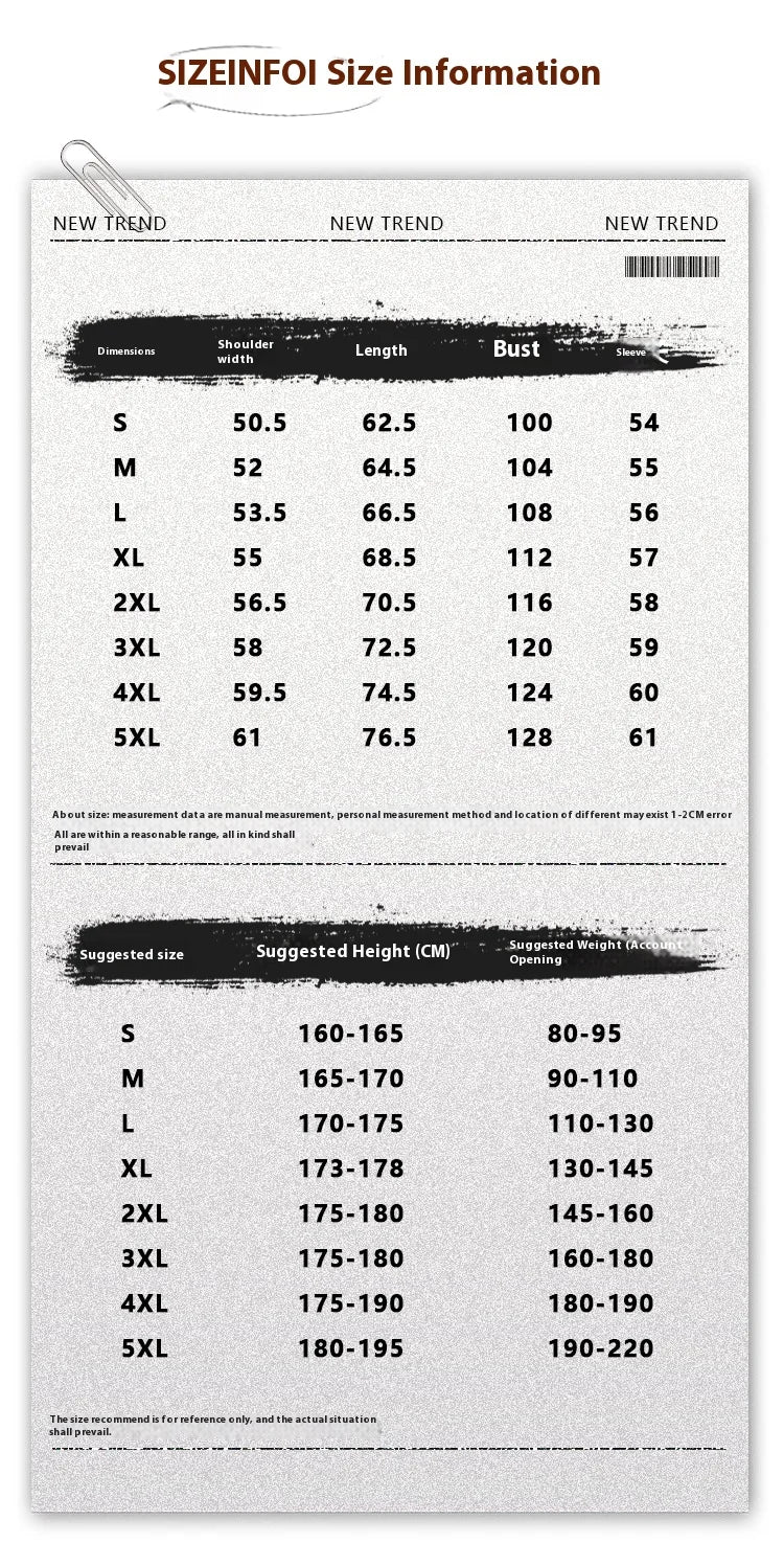 HEARUJOY  -  Fall Korean O Neck Long Sleeve T Shirt Men Cotton Fashion Letter Print Trend Casual Harajuku Oversized Couples Clothing Tops Tee