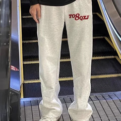 HEARUJOY  -  American Retro Trendy Sports Simple Style Straight Men Casual Loose Trousers Versatile Wide Legs