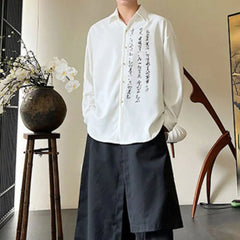 HEARUJOY  -  Mens Shorts Letter Design Pleated Casual Shorts Spring/Summer Japanese Streetwear Fashion Straight Pants Men'S Clothing
