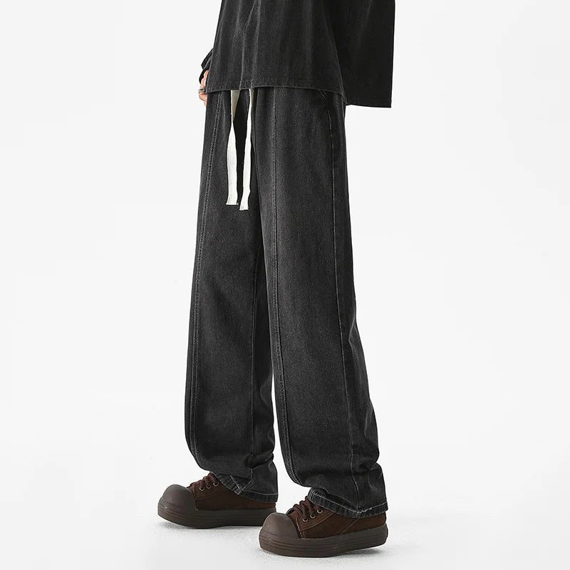 HEARUJOY  -  Men's Outdoor High-quality Casual Pants Are Comfortable Versatile Breathable Fashionable and Trendy Men's Straight Leg Jeans