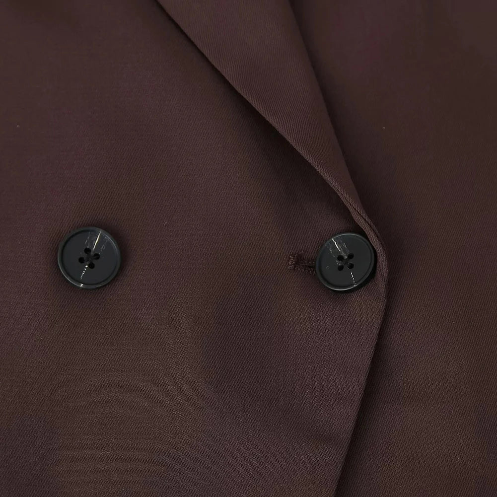HEARUJOY  -  Casual Lapel Blazer Jacket Lapel Jacket Casual Jacket 72-74.5 Cm Women Blazer Brand New Condition Cuff Buttons Design