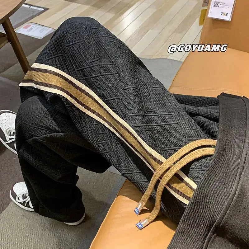 Hearujoy Extra Large American Trendy Brand Casual Pants Men's Trendy Versatile Sanitary Pants Loose Straight Leg Sports Pants