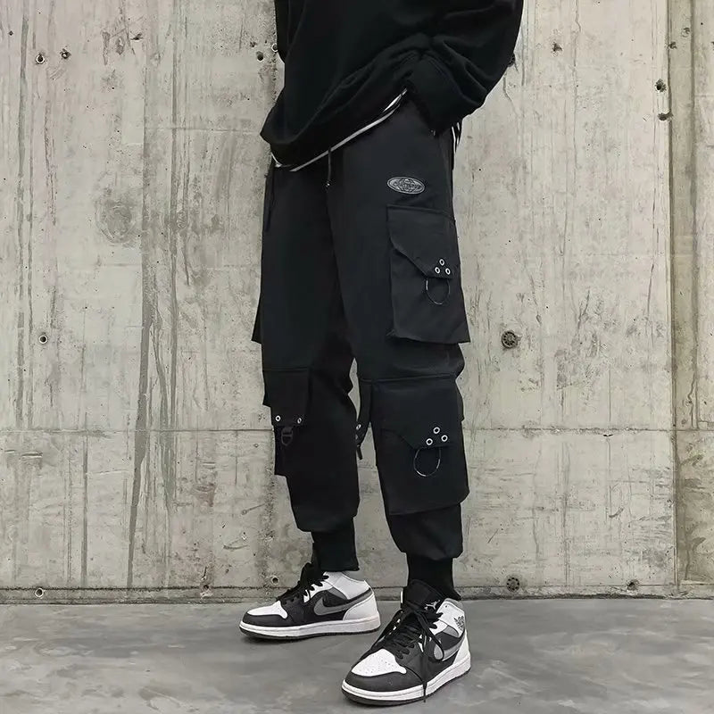 Hearujoy Cargo Pants Men Techwear Men's Cargo Trousers Streetwear Fashion Harajuku Bottoms Joggers Jogging Japanese Streetwear