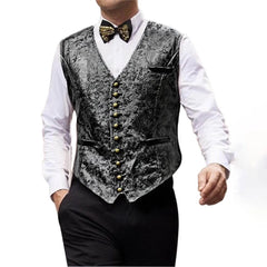 HEARUJOY  -  Autumn And Winter New Men's Solid Color V-Neck Vest Jacket French Retro Fashion Trend Slim Casual Breathable Niche Men's Tops