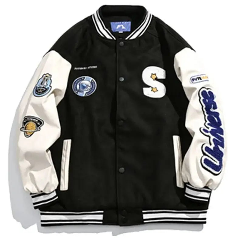 Hearujoy American baseball uniform men's spring and autumn trendy brand Y2K retro trend all-match casual embroidery jacket