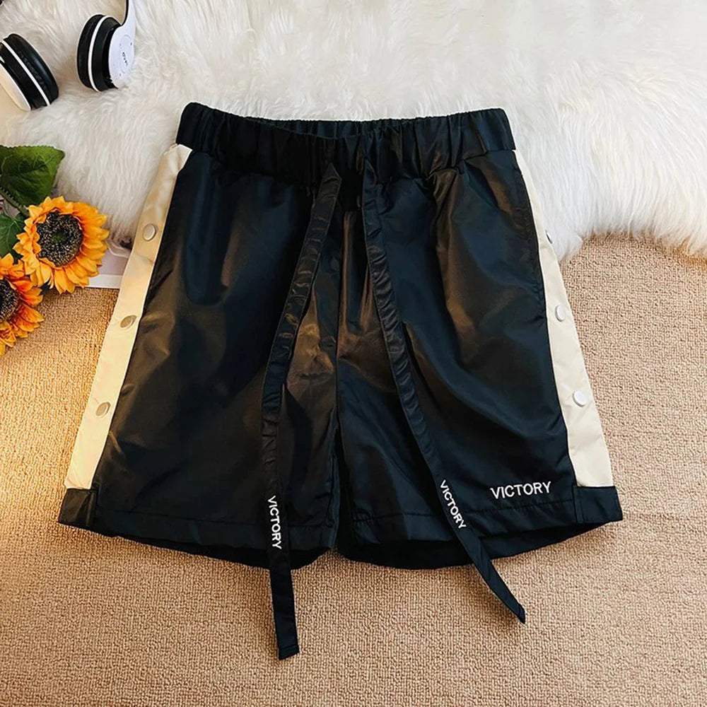 Hearujoy Summer Shorts Mens Sports Shorts Basketball Buttoned Casual Pants Loose Breathable American Style Youth Thin Men'S Shorts