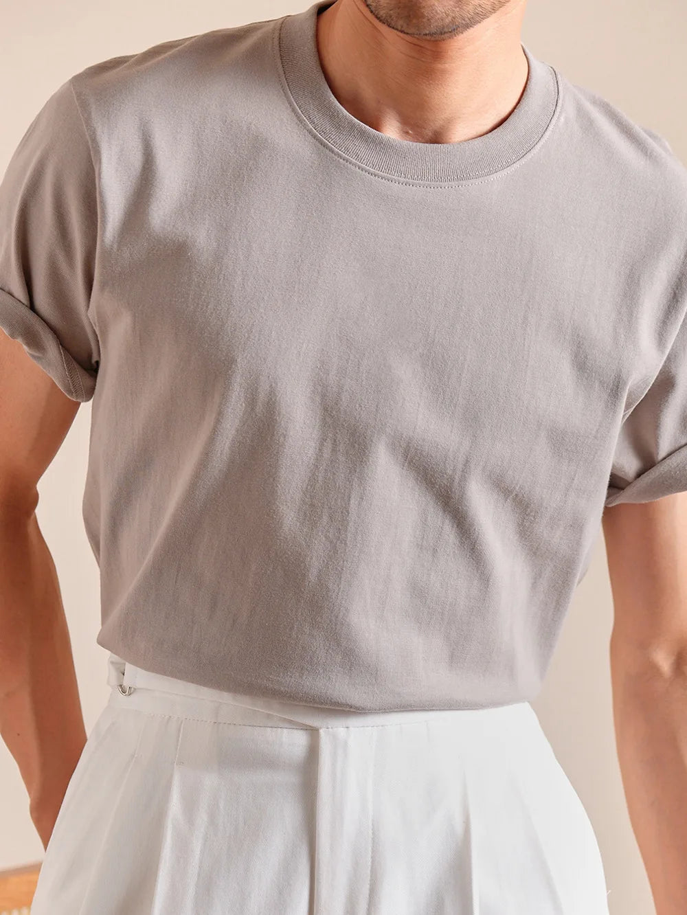 HEARUJOY  -  Summer Top Lightweight Short Sleeved T-shirt For Men's Casual Pure Cotton Half Men Tshirt Social Club Outfits Tee Shirt Homme