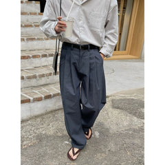 HEARUJOY  -  Korean Style Loose Fit Men's Suit Pants Summer New Arrival Fashionable Harem Casual Pants Trendy Versatile Long Pants