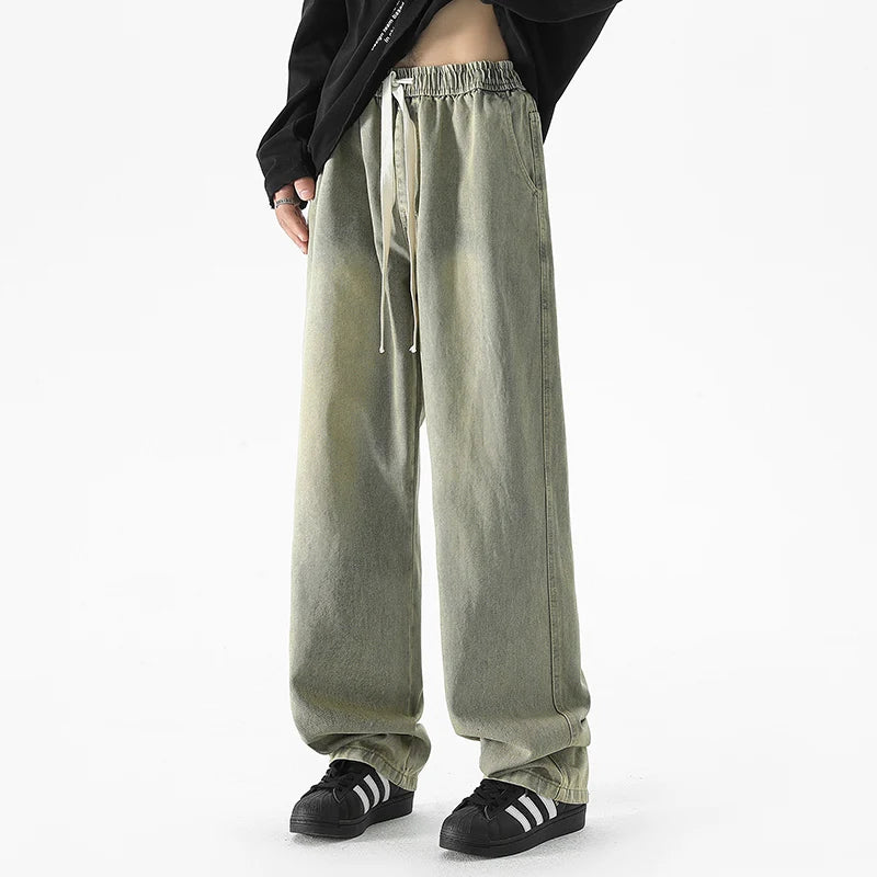 HEARUJOY  -  Men's Outdoor High-quality Casual Pants Are Comfortable Versatile Breathable Fashionable and Trendy Men's Straight Leg Jeans