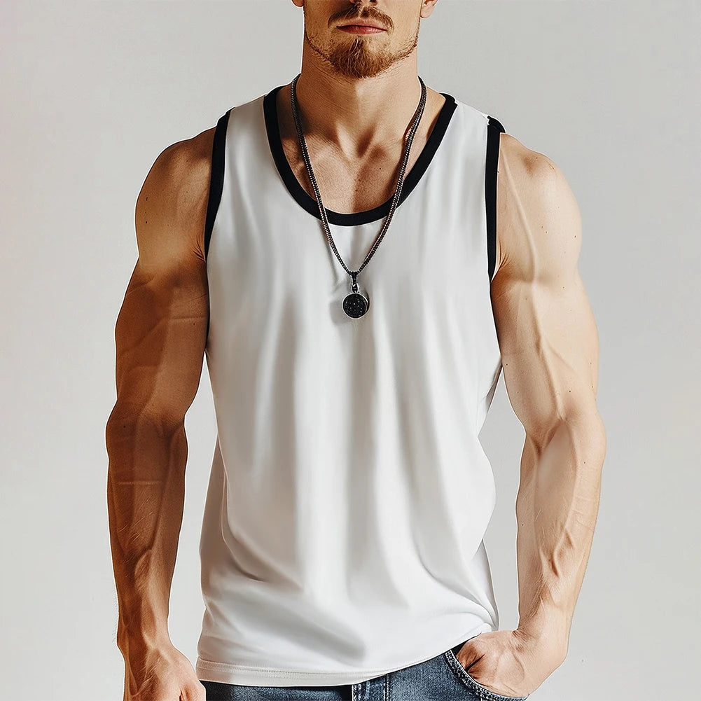 HEARUJOY  -  Training Black Men Fitness Vest Activewear For Men Fitness Men's Workout Gear 5 Spandex Fabric Brand New Condition