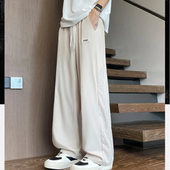 HEARUJOY  -  Summer Thin Ice Silk Mesh Quick Dry Elastic Pants Men Breathable Side Hollow Out Trousers Loose Sweatpants Men's Casual Pants