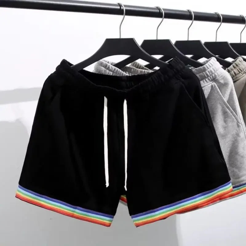 HEARUJOY  -  Shorts for Men Sweat Drawstring Joggers Sports Summer New in Pant 2025 Casual Xl Fashion Personalizate No Logo Man Short Pants