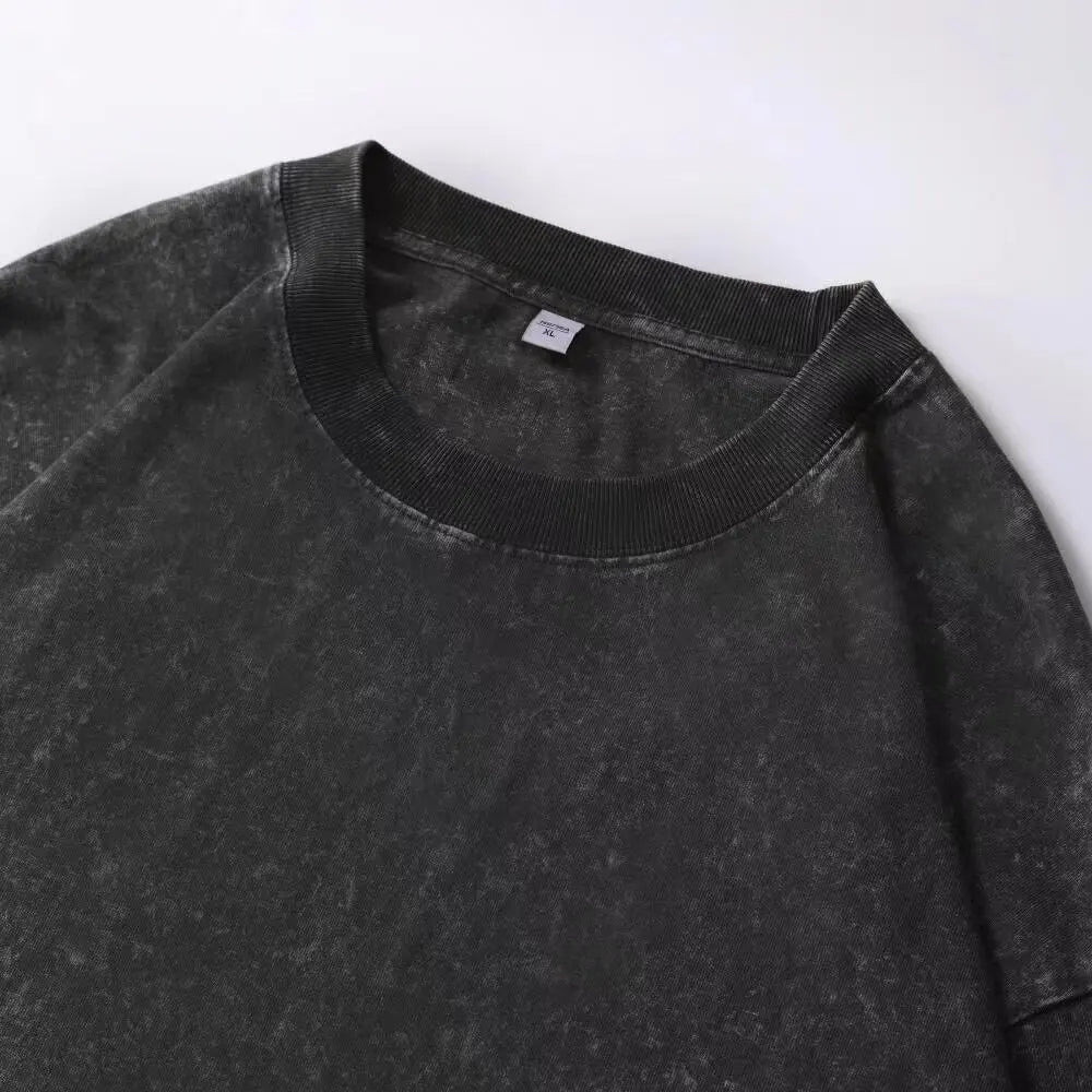HEARUJOY  -  Long Sleeve Retro Tops Tees Men Oversized Vintage T-Shirts Soild Cotton Shirts Casual Classic T Shirt Male Clothes Streetwear