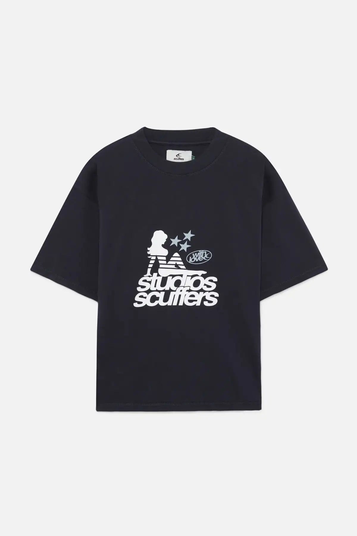 Hearujoy Harajuku Scuffer Graphic T Shirts Gothic Oversized Long sleeves All Cotton Clothes Streetwear Y2k Tops Casual Men Clothing
