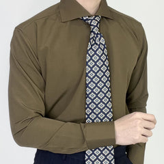 HEARUJOY  -  Summer New Mens Fashion Business Gentleman Slim Fit Solid Color Long Sleeve Shirt Non-Iron Elegant Trendy Casual Shirt Men