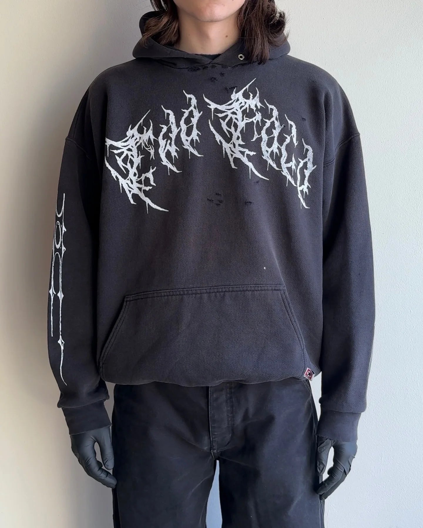 Hearujoy Vintage Gothic Graphic Print Hip Hop Hoodie for Men Y2k Grunge Casual Loose Pullover Women Streetwear Sweatshirt Hoodies
