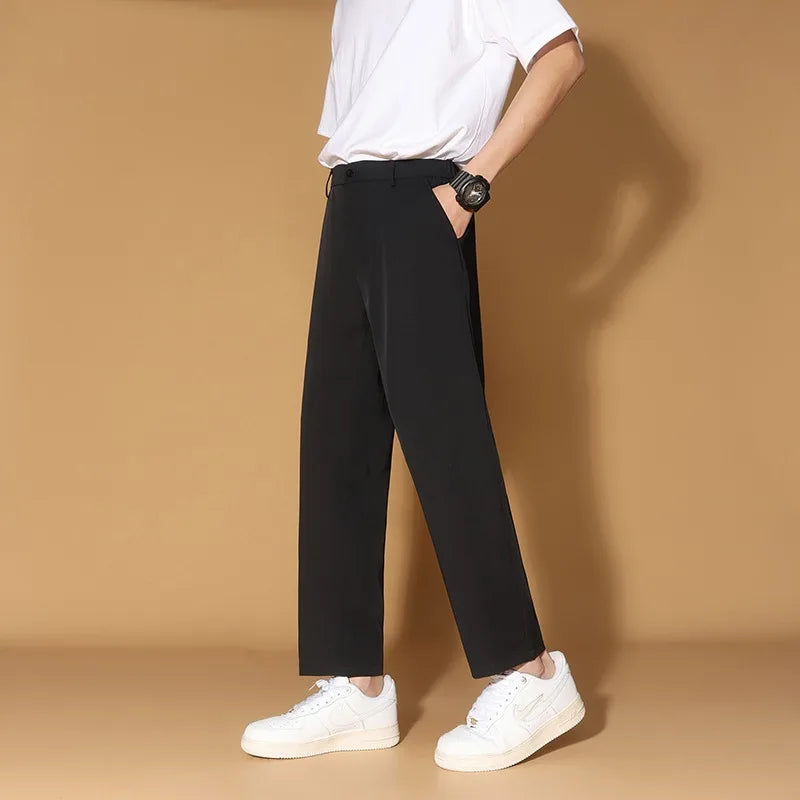 HEARUJOY  -  Mens Pants Fashion Men's Pants Summer Suit Pants Casual Korean Men's Pants Joggers Men Streetwear Casual Sports Large Size 8XL-M