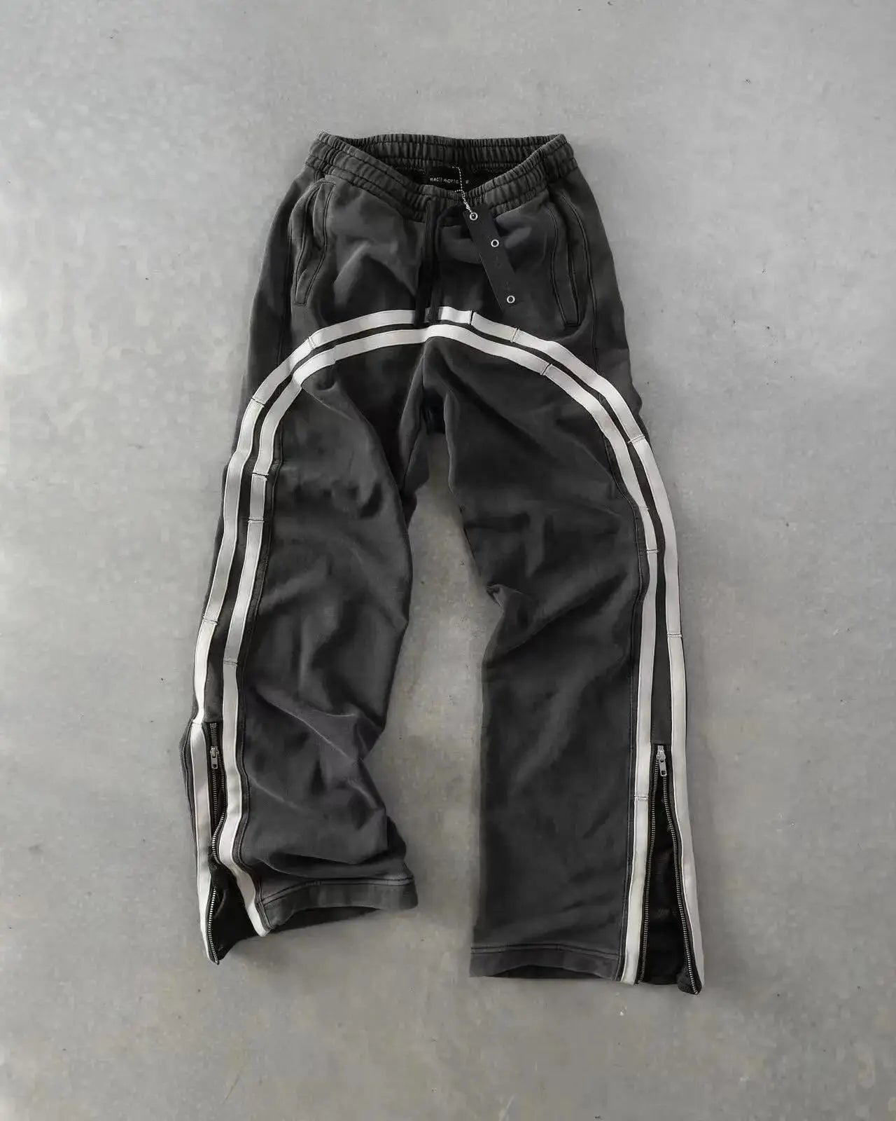 Hearujoy Y2k Embroidery Cotton Stripes Pants New Fashion Hip Hop street Mens Womens Jogger Drawstring Sweatpants Oversize Cargo Trousers