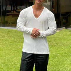 Hearujoy  Men Sexy Shaping Sports Casual Long-Sleeve Tops 2024 New Genderless Fashion Training Fitness Simple Versatile Slim Tshirt Unisex