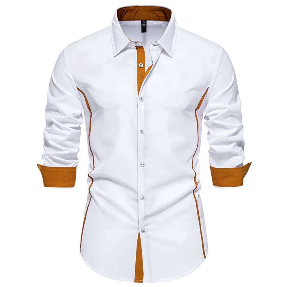 HEARUJOY  -  Casual Spring Autumn Fashion Business Top Casual Gatherings Regular Length Slight Stretch Everyday Wear Lapel Neckline