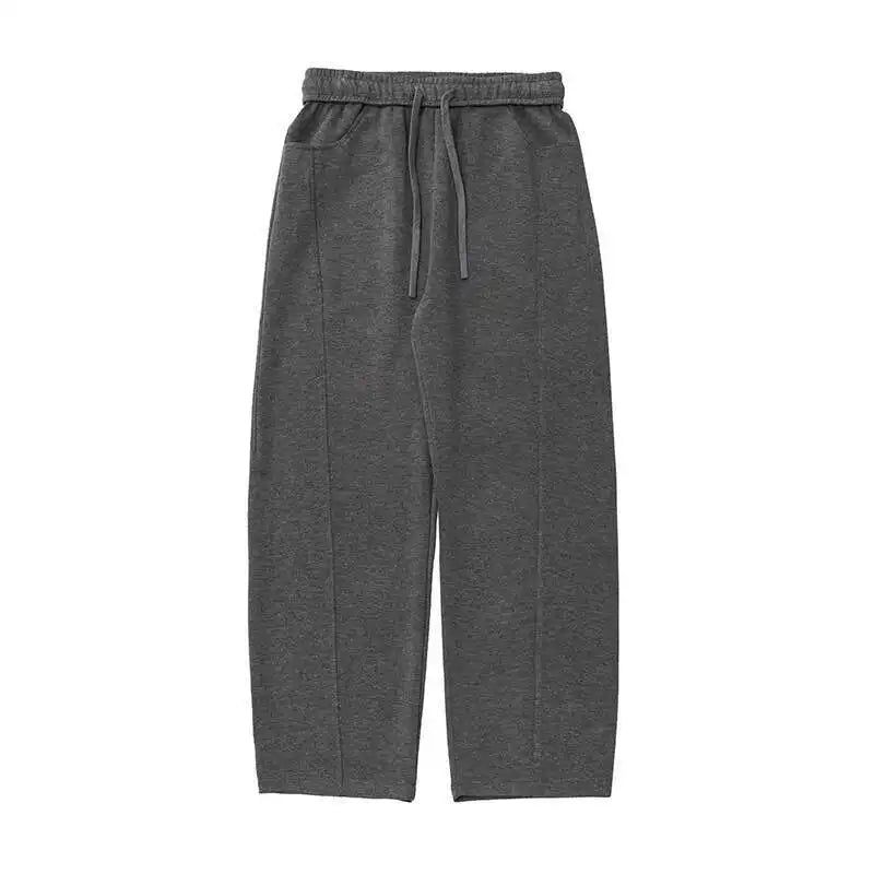 HEARUJOY  -  Men's Casual Pants Summer Autumn New Silhouette Curved Knife Trousers American Style Sports Elastic Waist Sweatpants 9W3472